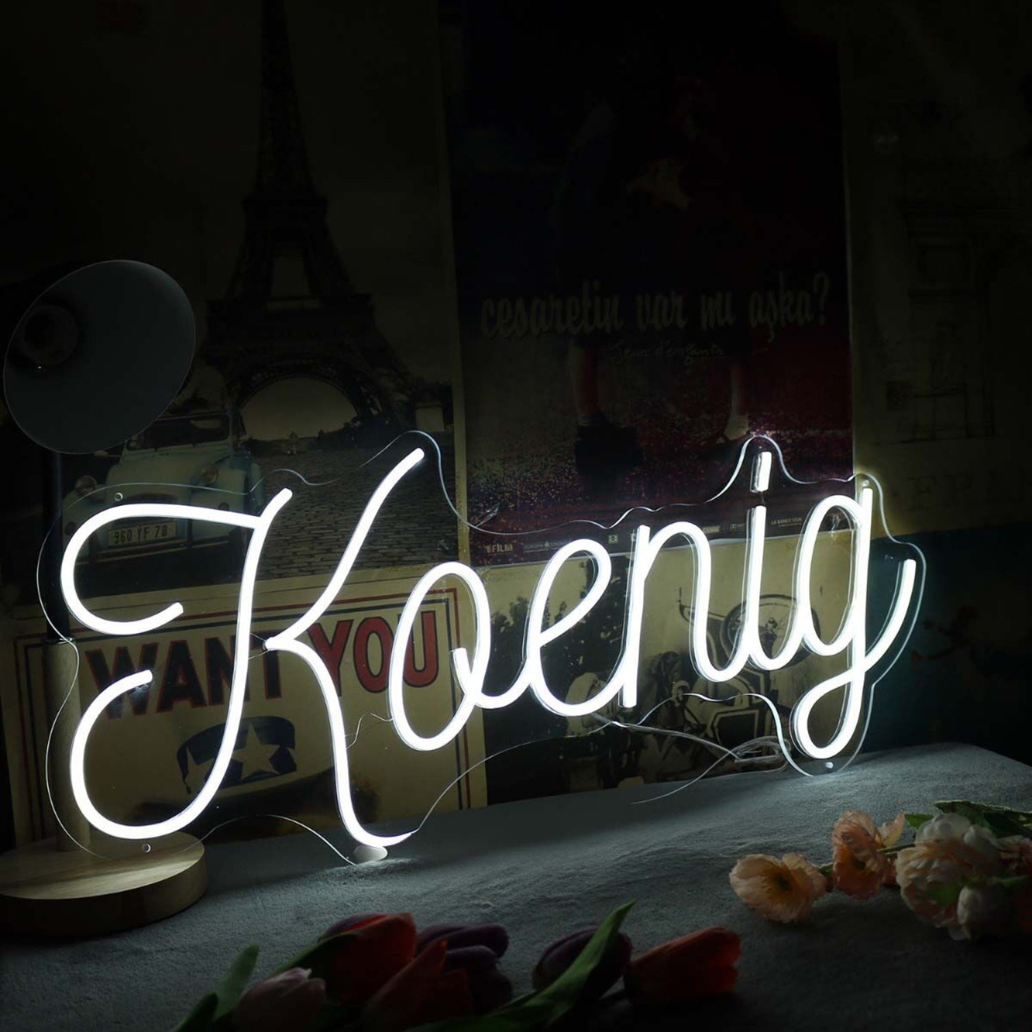 Koenig White Led Neon Sign - Shineneon