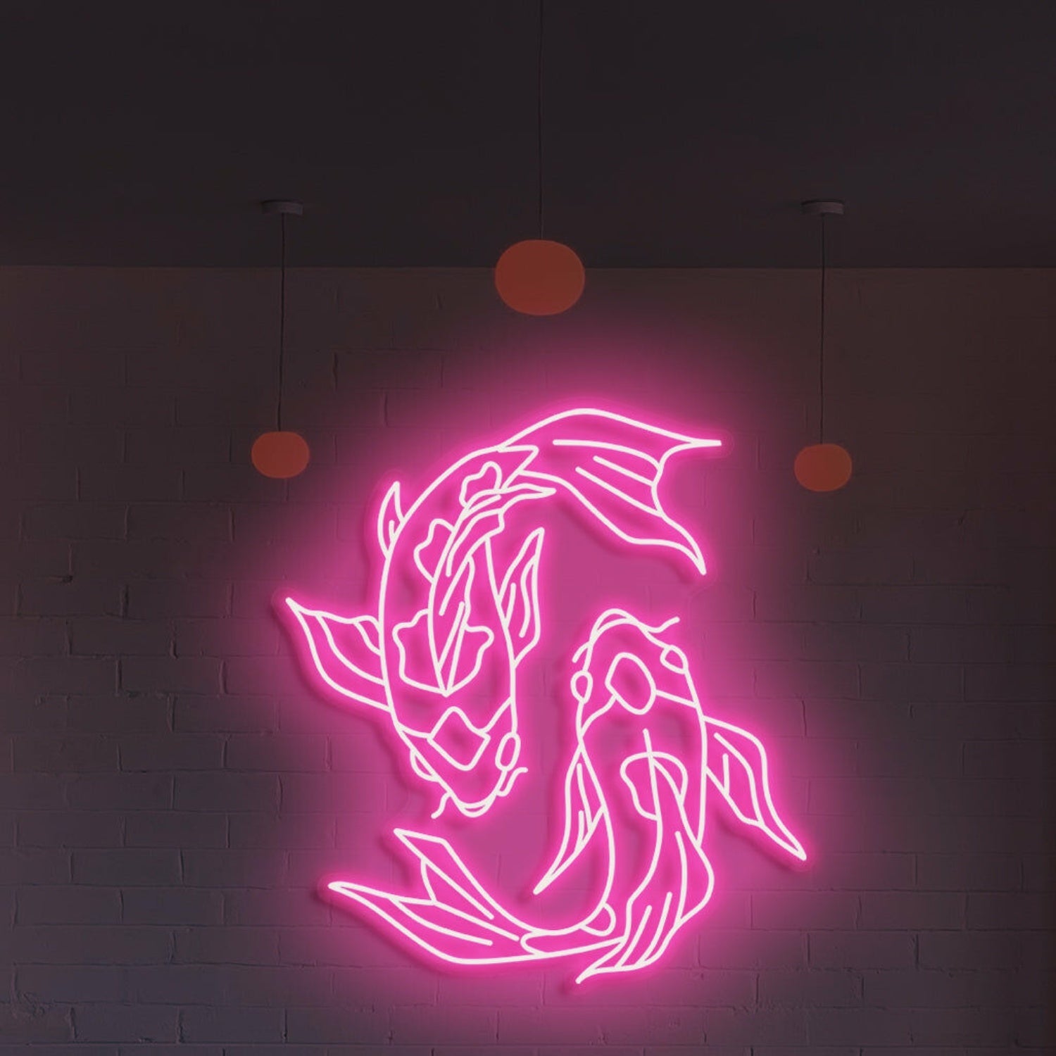 Koi Fish Neon Art Serenity And Grace For Tranquil Spaces - Shineneon