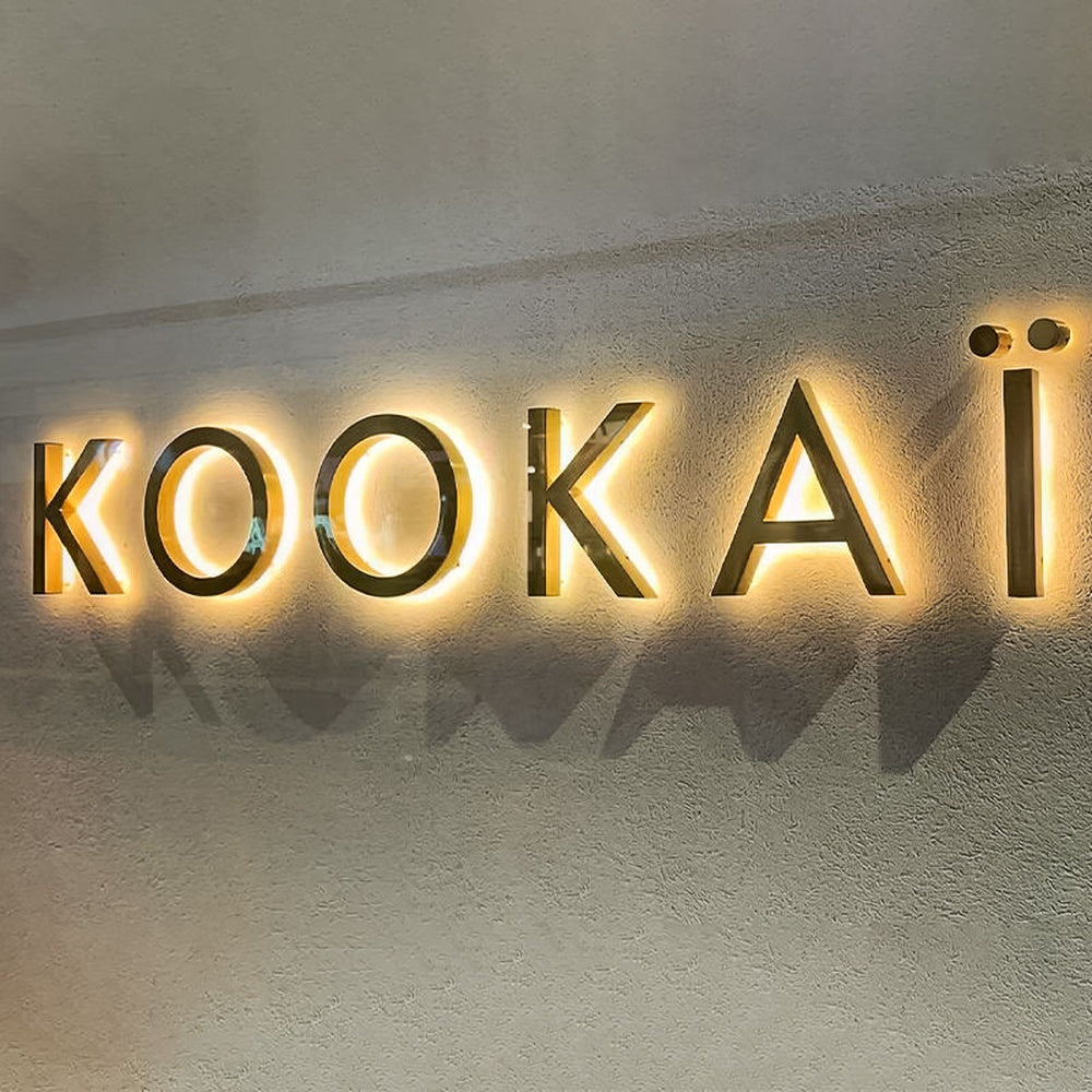 Kookai 3D Backlit Channel Letters Led Light Sign