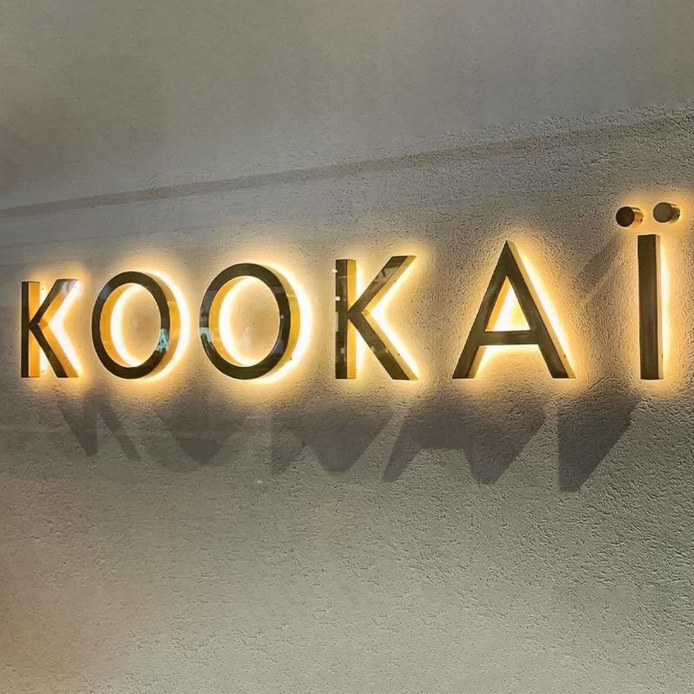 Kookai 3D Backlit Letters Business Metal Led Sign - Shineneon