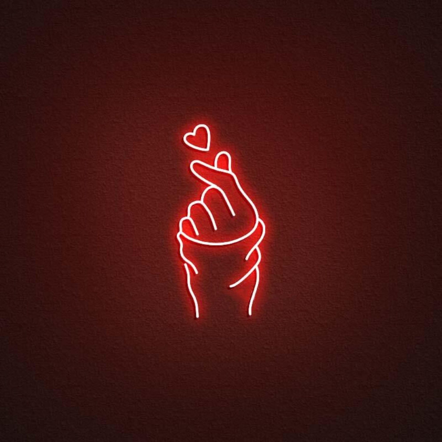 Korea Love Gesture Neon Sign | Shineneon