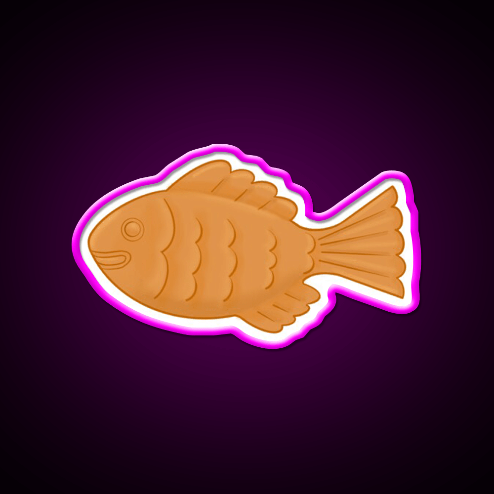 Korean Fish Bread Bungeoppang Snack Food Led Neon Sign Rgb Color - Shineneon