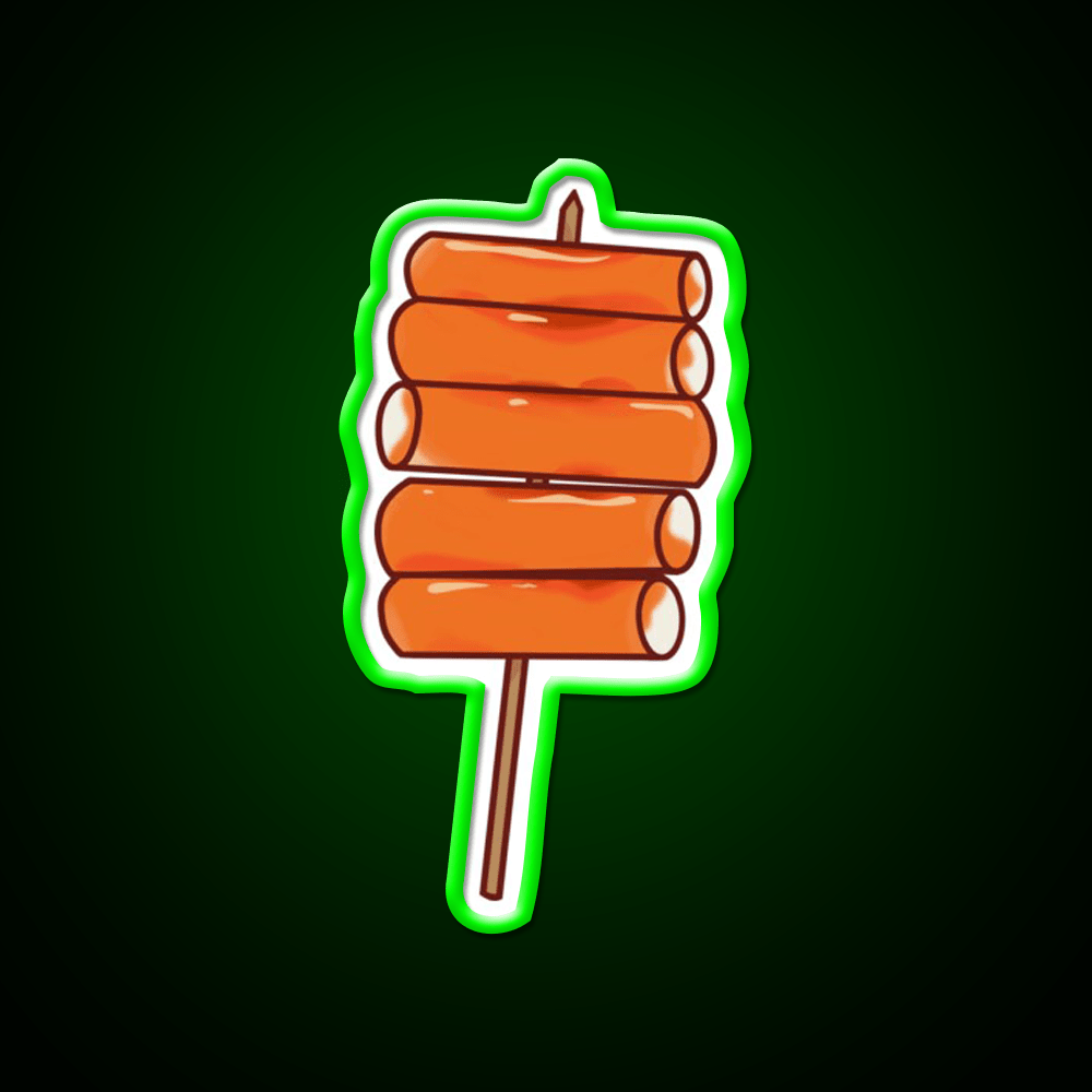 Korean Tteokbokki Spicy Rice Cake Snack Food Led Neon Sign Rgb Color - Shineneon