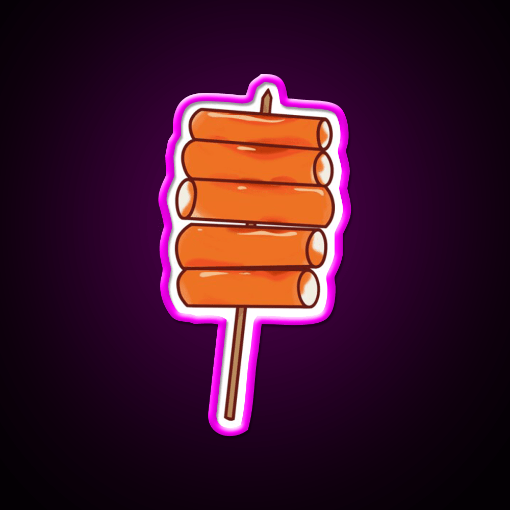 Korean Tteokbokki Spicy Rice Cake Snack Food Led Neon Sign Rgb Color - Shineneon