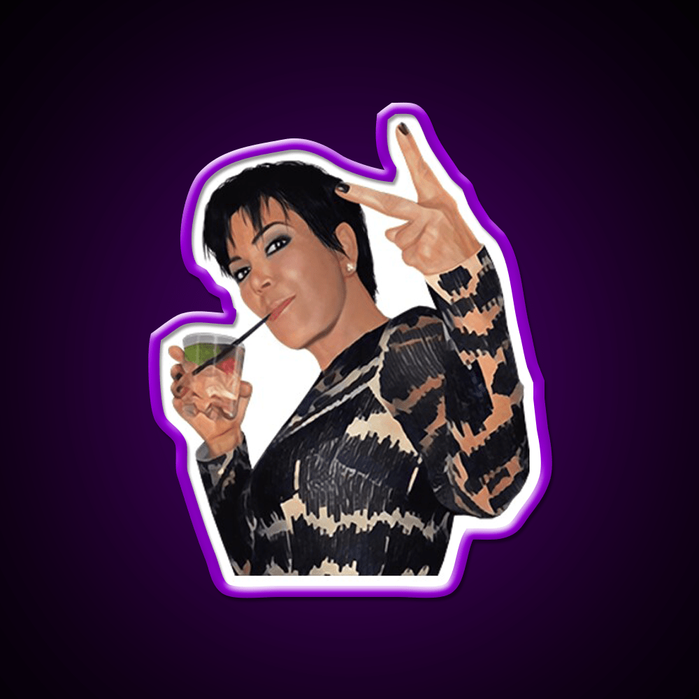 Kris Jenner Party Drink Tequila Led Neon Sign Rgb Color - Shineneon