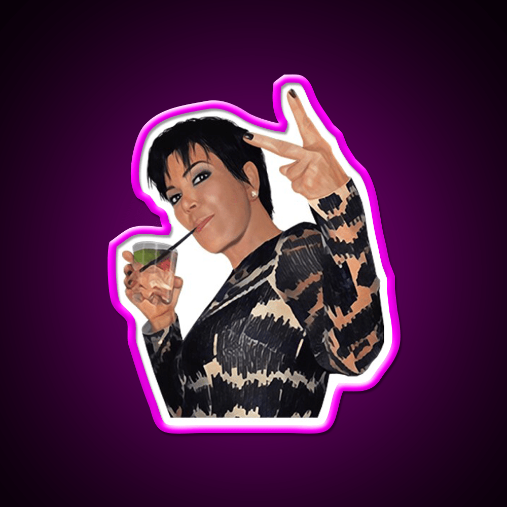 Kris Jenner Party Drink Tequila Led Neon Sign Rgb Color - Shineneon