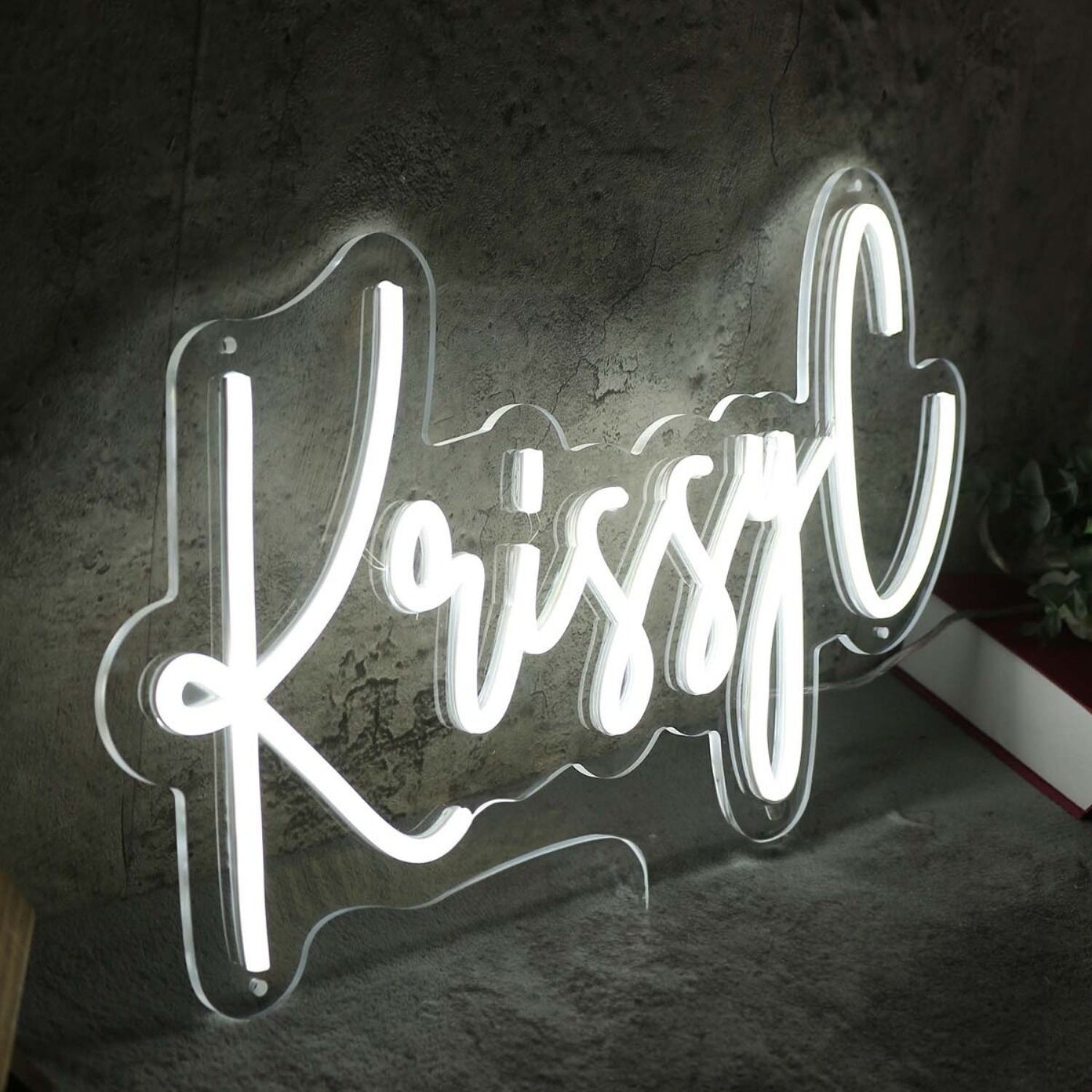 Krissy C White Led Neon Sign - Shineneon