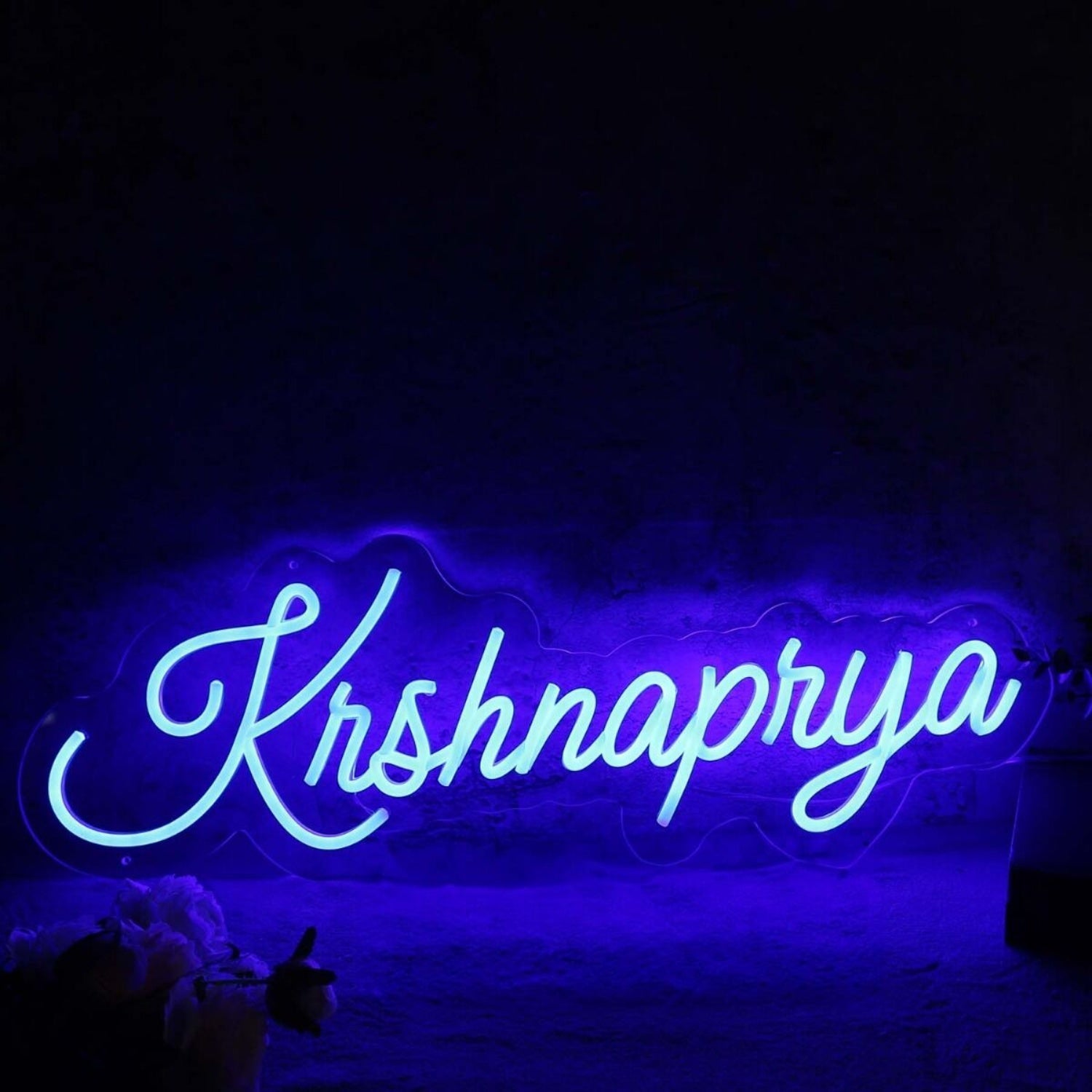 Krshnaprya Blue Led Neon Sign - Shineneon
