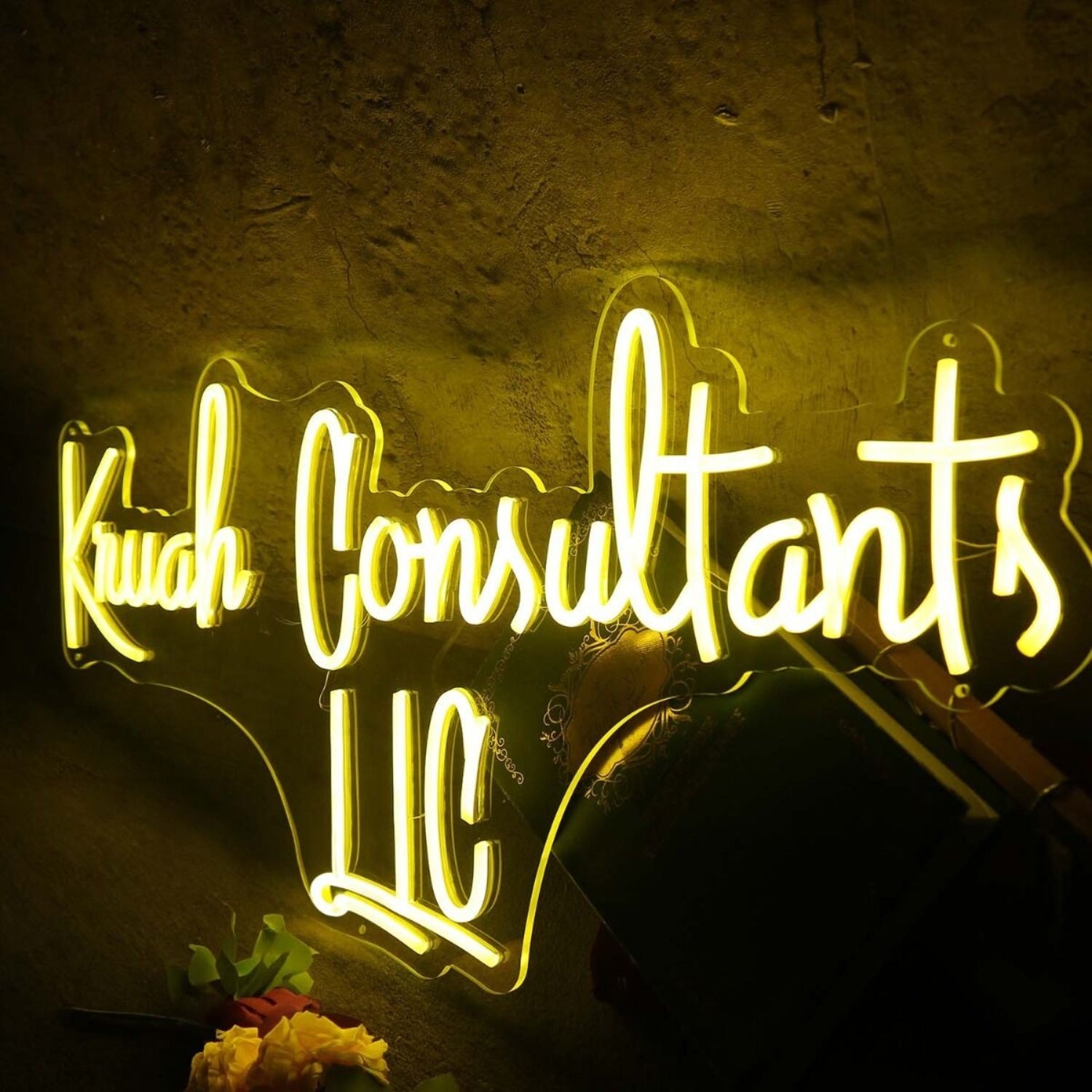 Kruah Consultants Llc Yellow Led Neon Sign - Shineneon