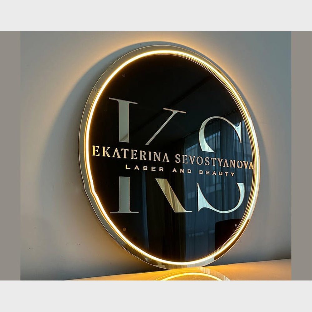 Ks Laser Studio Acrylic Business Logo Sign - Shineneon