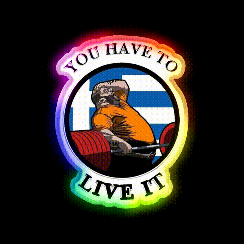 Kyriakos Grizzly Gym Fitness Led Neon Sign Rgb Color