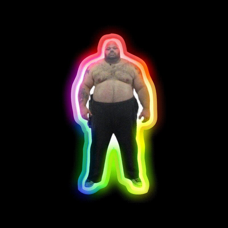 Kyriakos Grizzly Tbi Gym Fitness Led Neon Sign Rgb Color