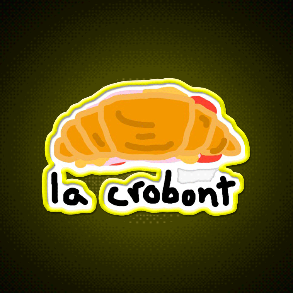 La Crobont Snack Food Led Neon Sign Rgb Color - Custom LED neon sign front view