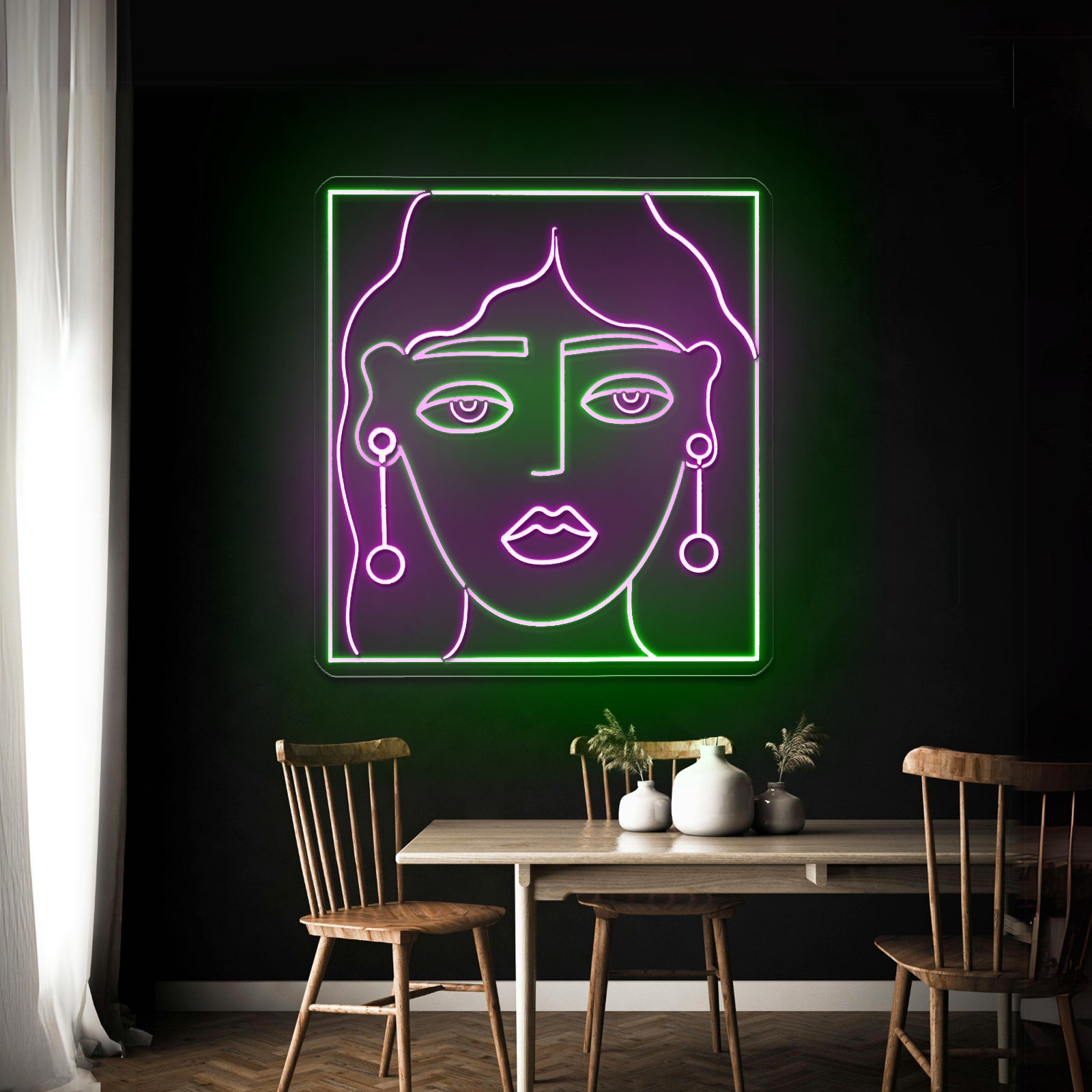 La Lumineuse Aesthetic Neon Signs For Wall Decor - LED neon sign close-up detail