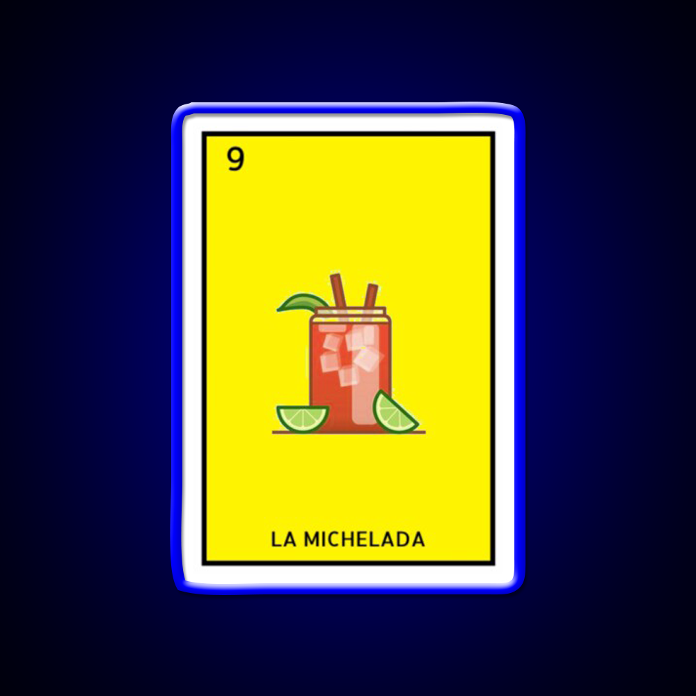 La Michelada Loteria Beer Bar Decor Led Neon Sign Rgb Color - LED neon sign view 5