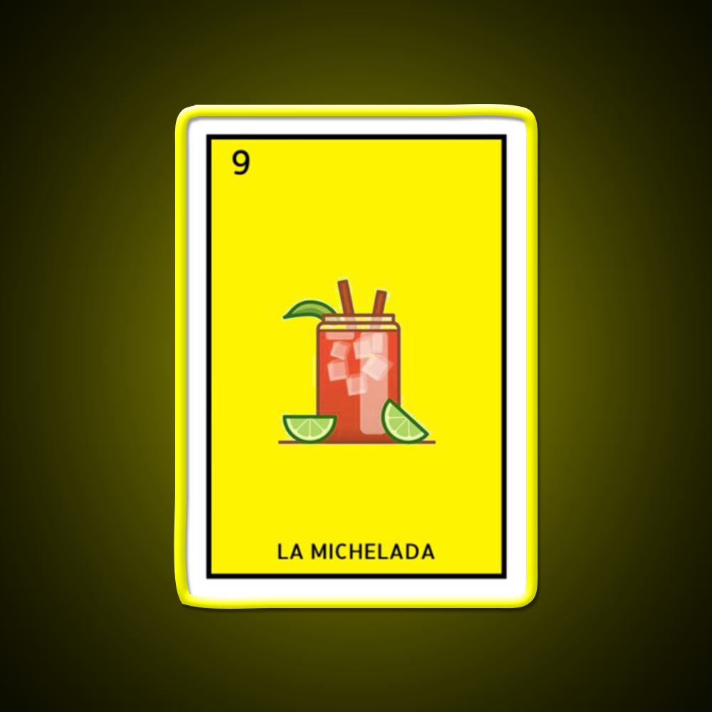 La Michelada Loteria Beer Bar Decor Led Neon Sign Rgb Color - LED neon sign view 7