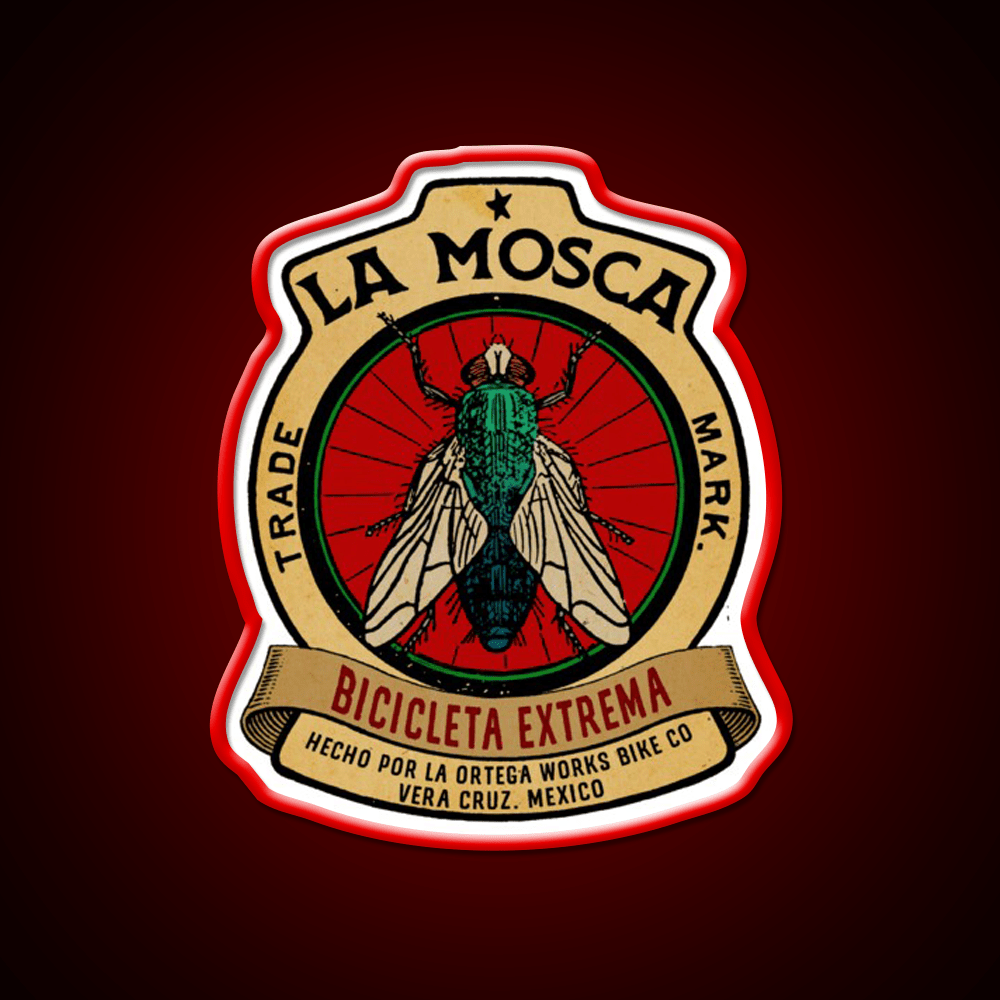 La Mosca Vintage Mexican Bicycle Party Drink Tequila Led Neon Sign Rgb Color - Shineneon