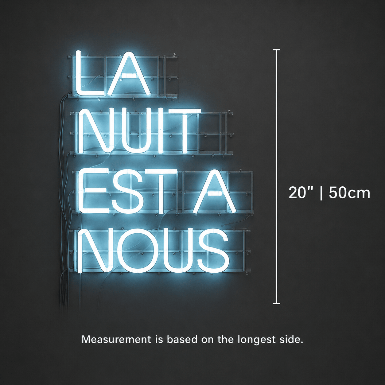 La Nuit Esta Nous LED Neon Sign - Shineneon