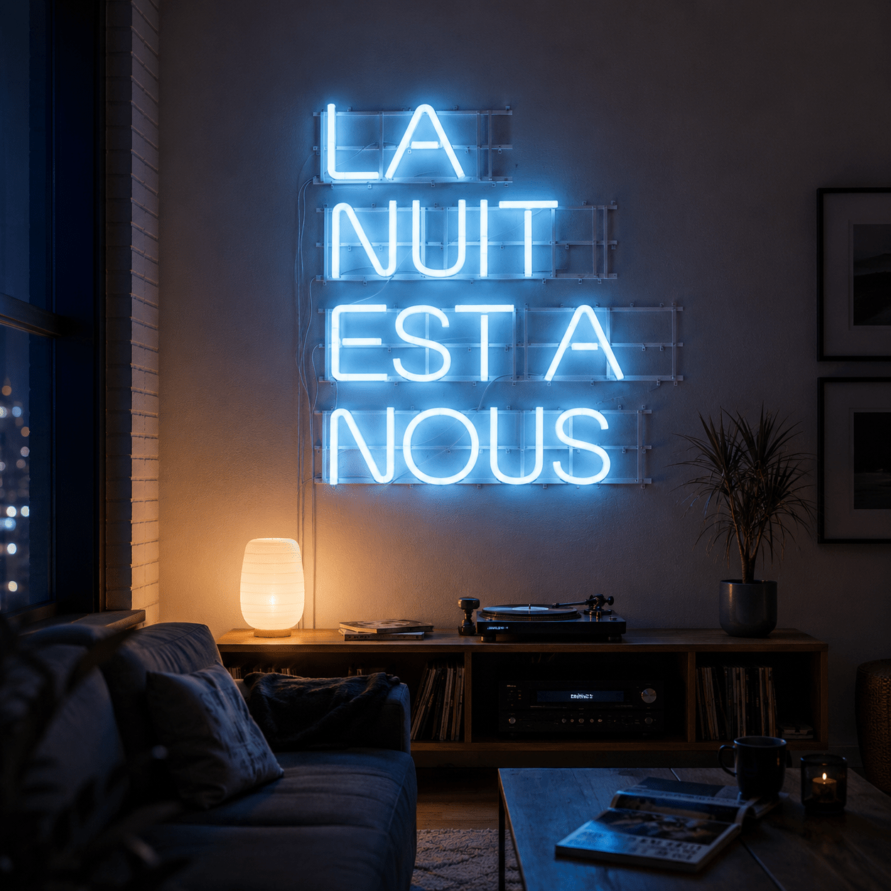 La Nuit Esta Nous LED Neon Sign - Shineneon