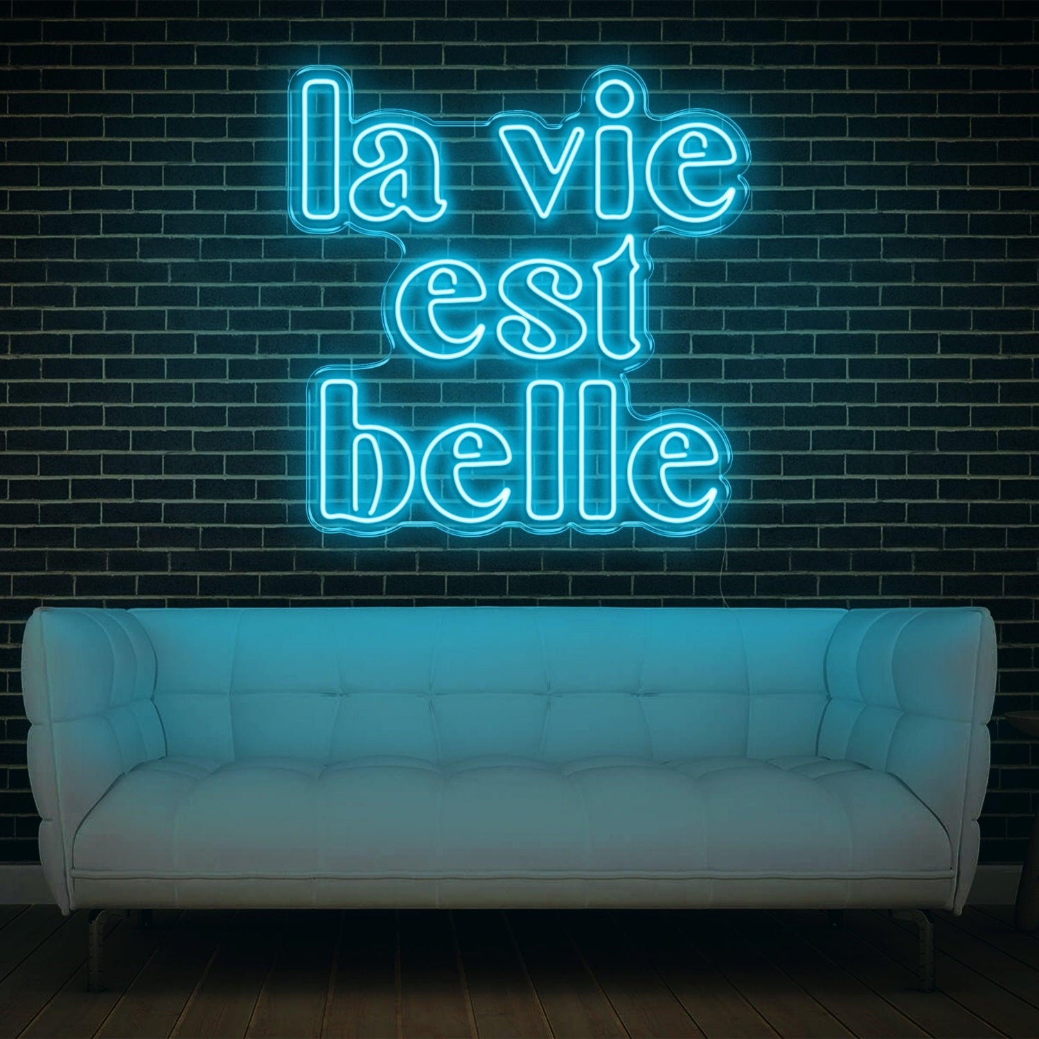 La Vie Est Belle Blue Led Neon Sign For Home Decor Wall Art | Shineneon