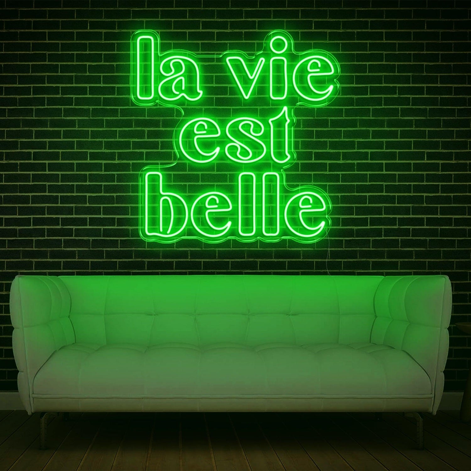 La Vie Est Belle Blue Led Neon Sign For Home Decor Wall Art | Shineneon