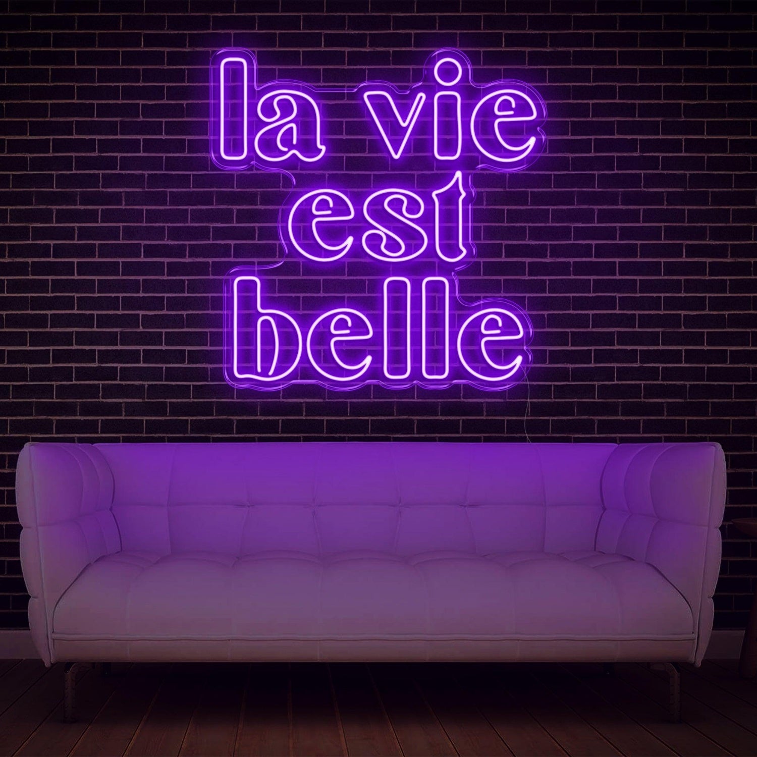 La Vie Est Belle Blue Led Neon Sign For Home Decor Wall Art | Shineneon