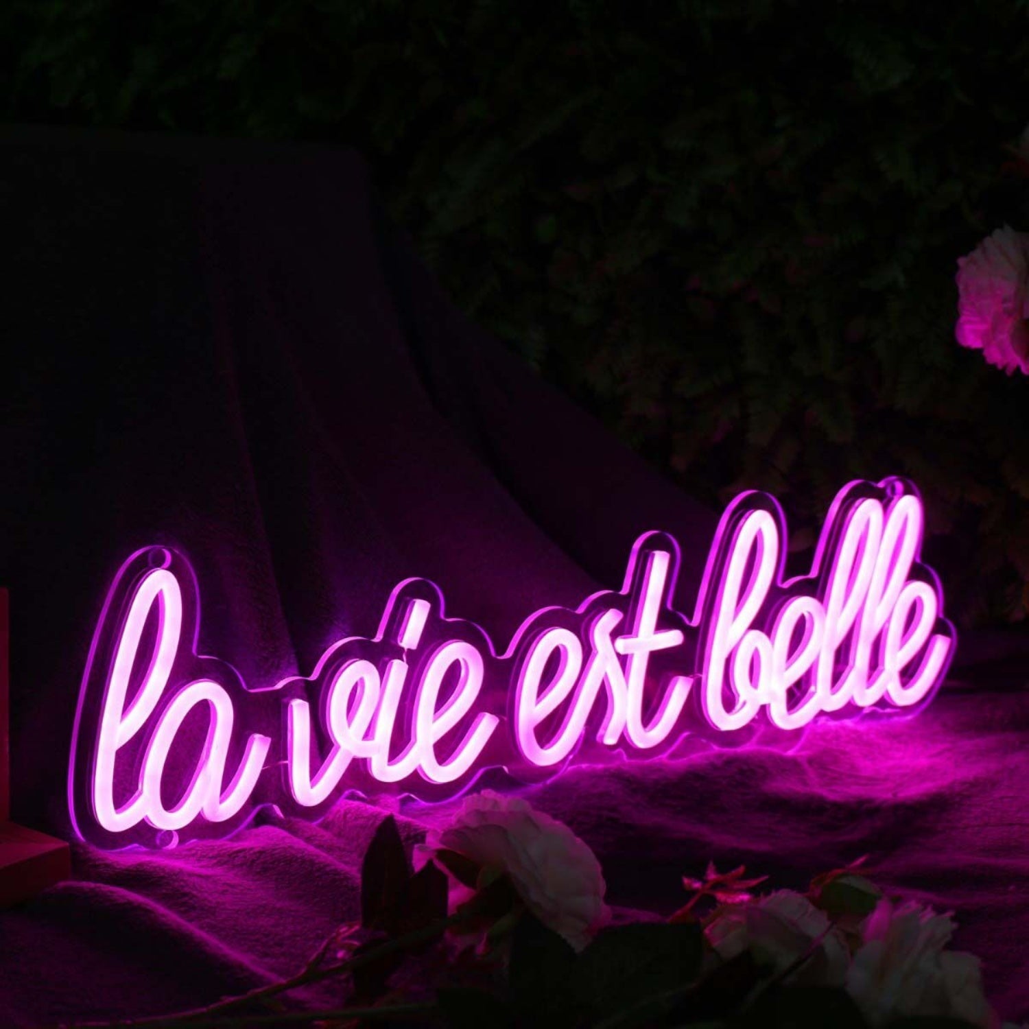 La Vie Est Belle Pink Led Neon Sign - Shineneon