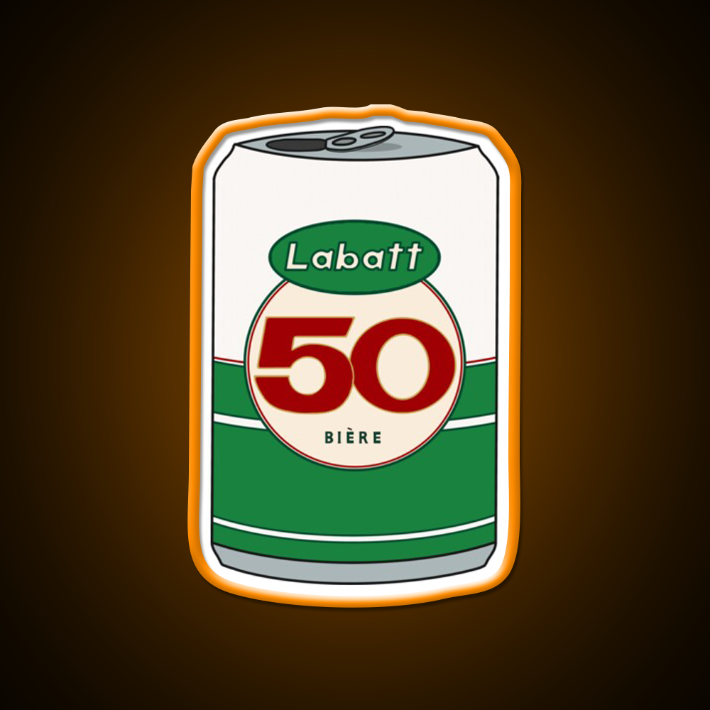 Labatt 50 Beer Can Beer Bar Decor Led Neon Sign Rgb Color