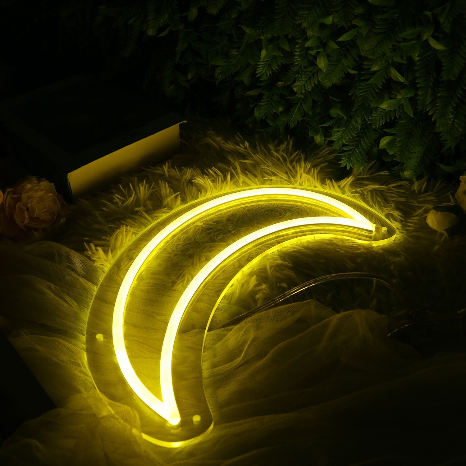 Lack Of Moon Yellow Led Neon Sign - Shineneon