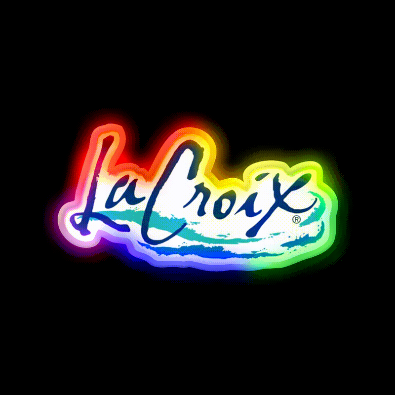 Lacroix Cocktail Bar Decor Led Neon Sign Rgb Color - LED neon sign close-up detail