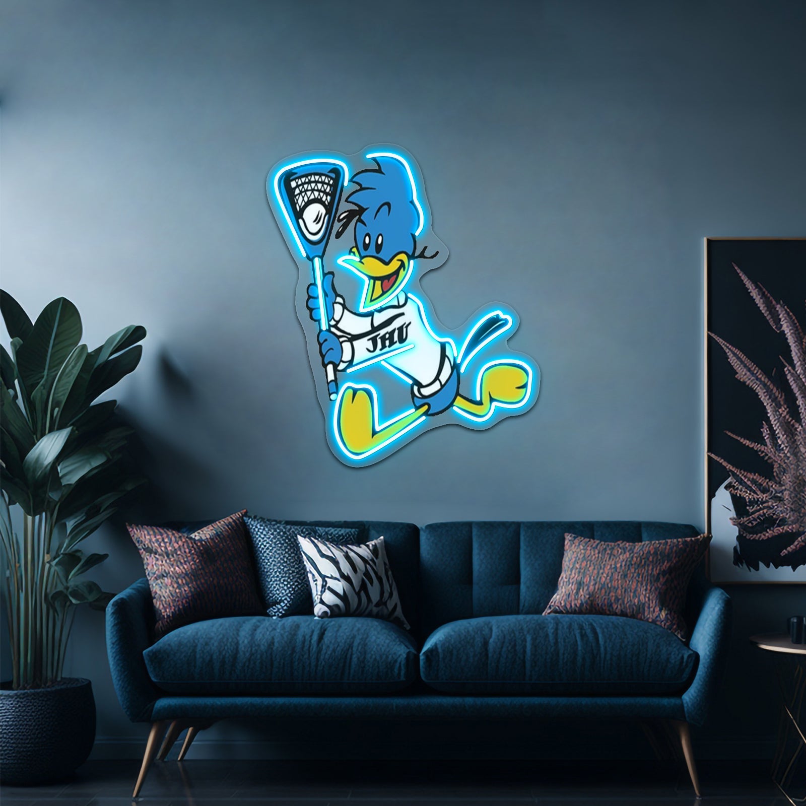 Lacrosse Tshirtjohns Hopkins Lacrosse Artwork Neon Signs For Sale - Shineneon