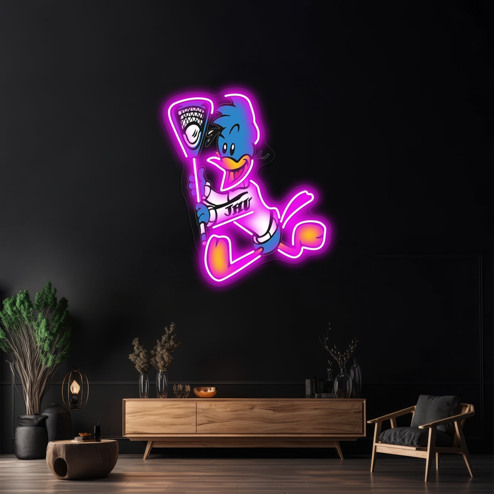 Lacrosse Tshirtjohns Hopkins Lacrosse Artwork Neon Signs For Sale - Shineneon