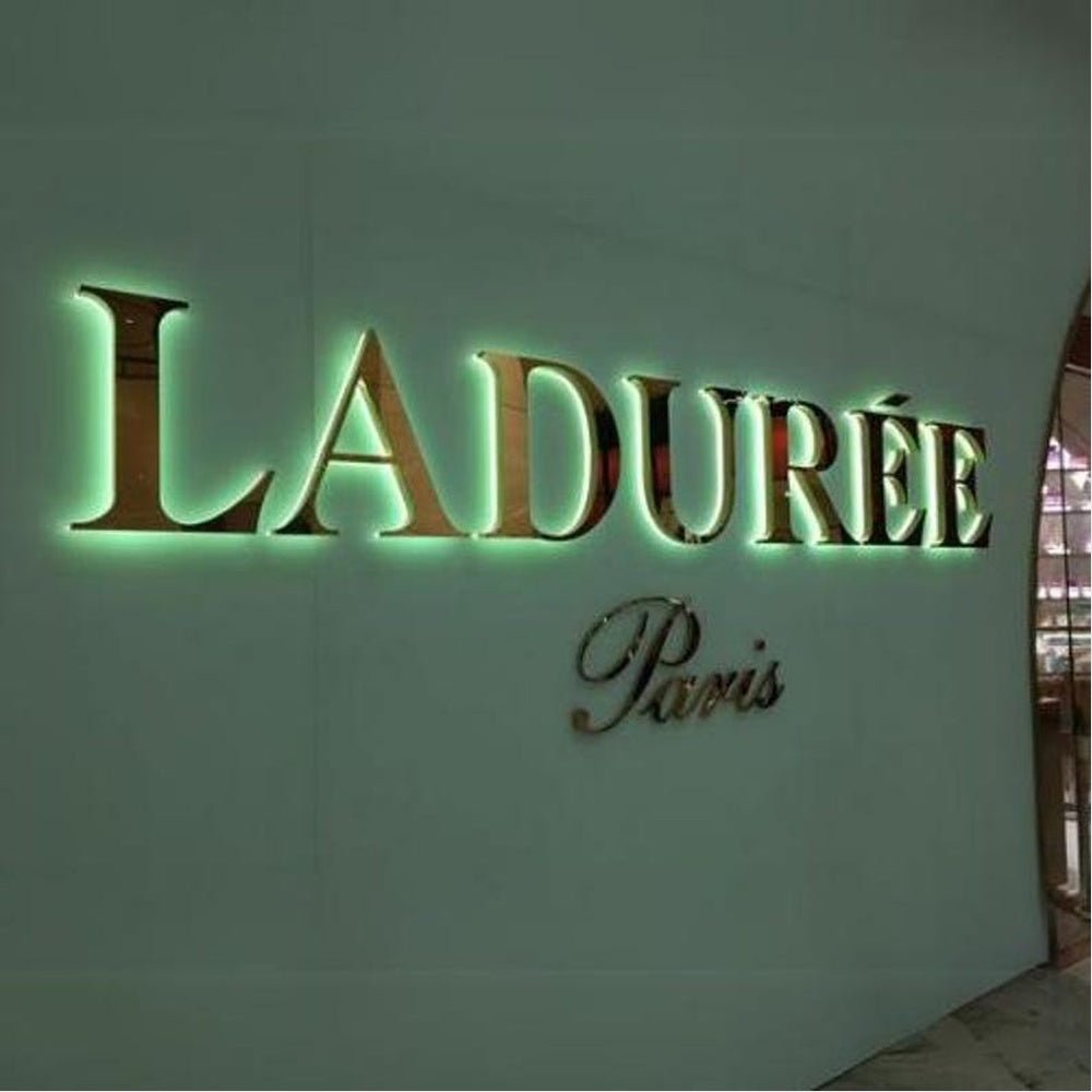 Laduree 3D Frontlit And Backlit Channel Letter Led Light Sign - Shineneon