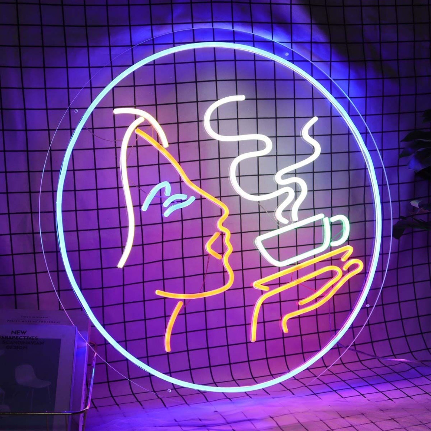 Lady Drinking Coffee Led Neon Sign | Shineneon