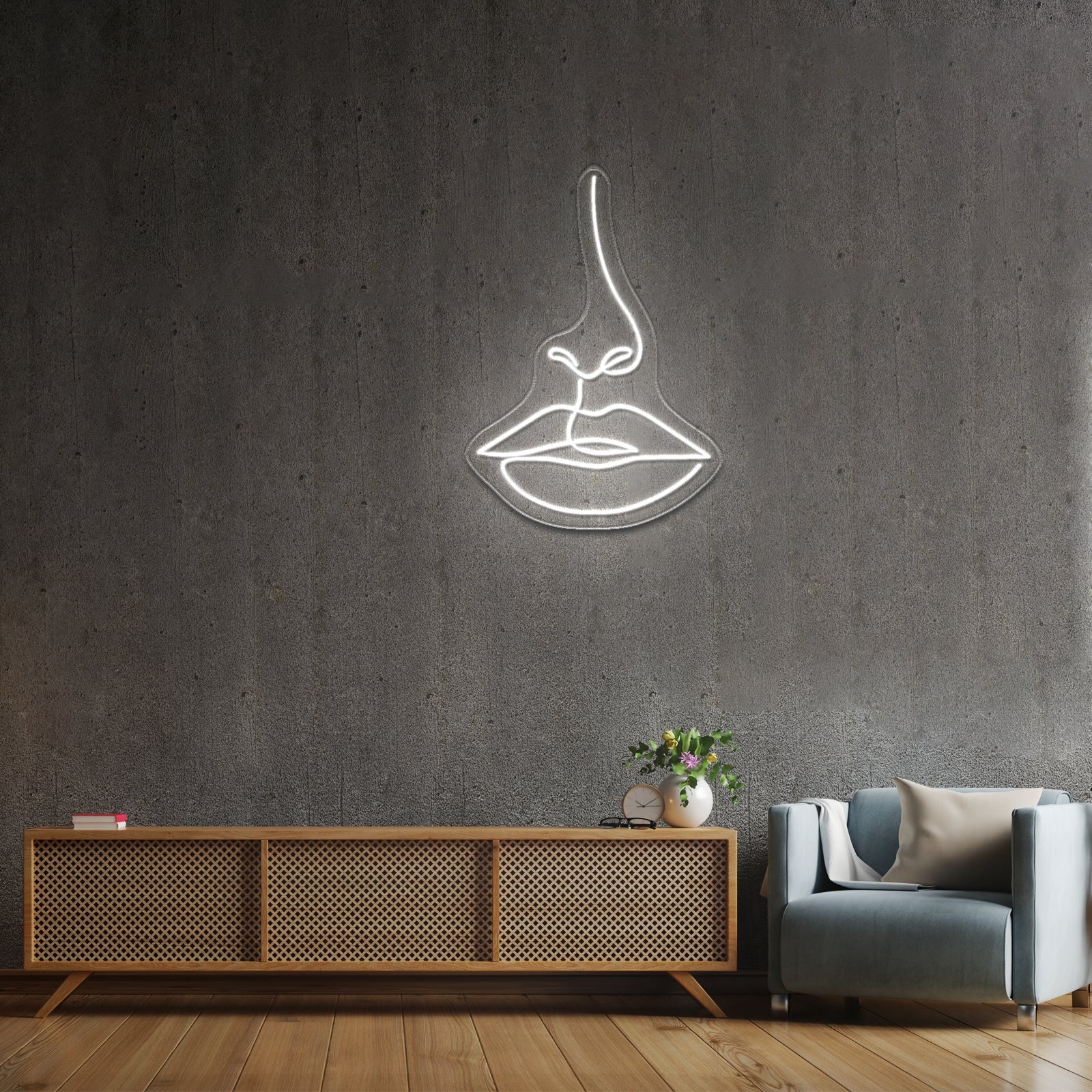 Lady Face Neon Sign For Bedroom Decor - Shineneon