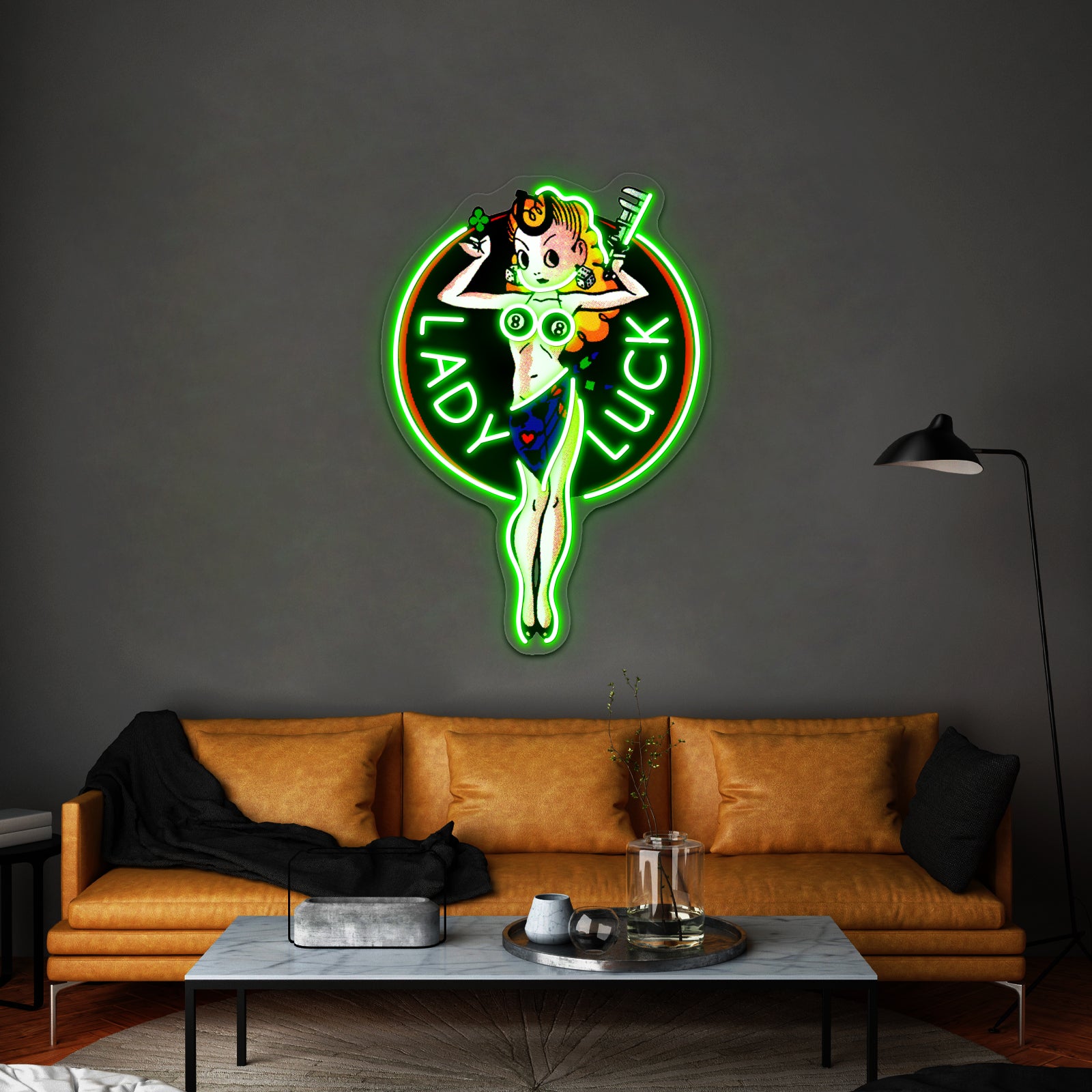 Lady Luck Artwork Neon Light Signs Custom | Shineneon