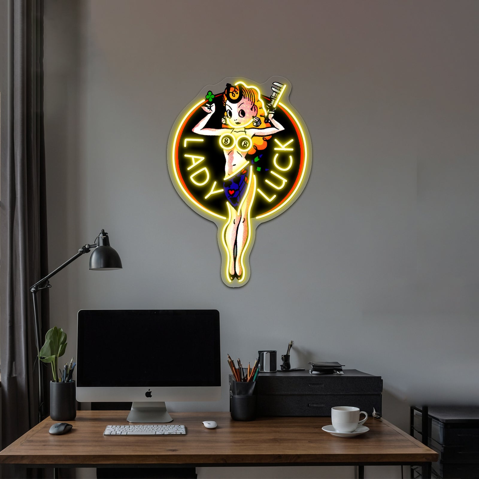 Lady Luck Artwork Neon Light Signs Custom | Shineneon