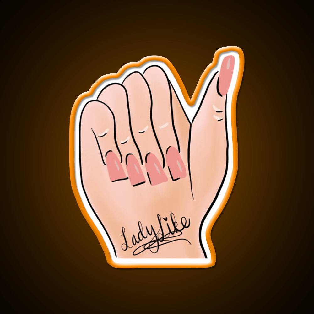 Ladylike Nail Art Nail Salon Led Neon Sign Rgb Color - Shineneon