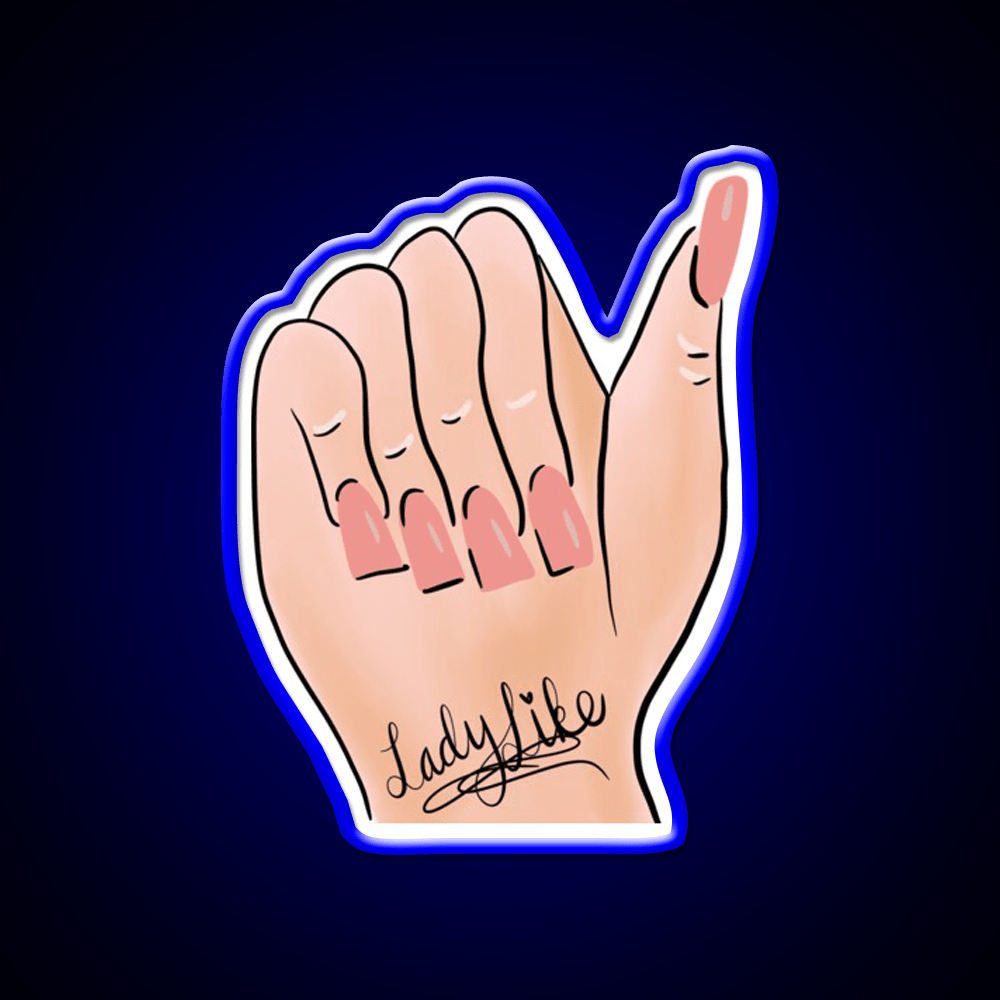 Ladylike Nail Art Nail Salon Led Neon Sign Rgb Color - Shineneon