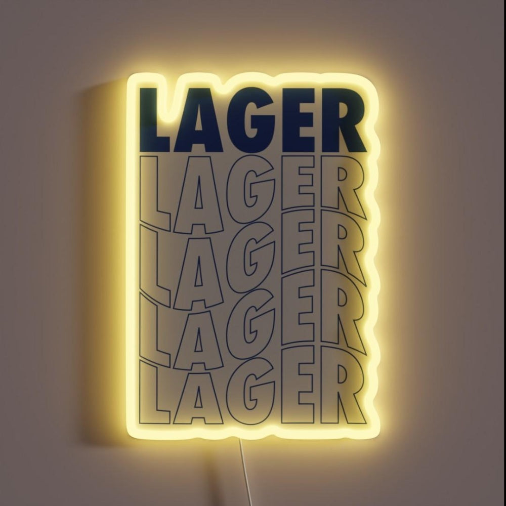 Lager Waves Rgb Led Neon Sign