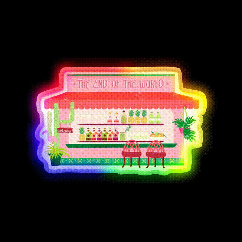 Laguna Inspired Springs Man Cave Bar Led Neon Sign Rgb Color