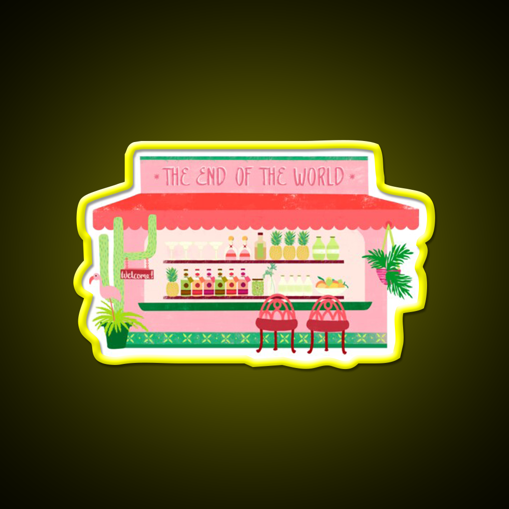 Laguna Inspired Springs Man Cave Bar Led Neon Sign Rgb Color