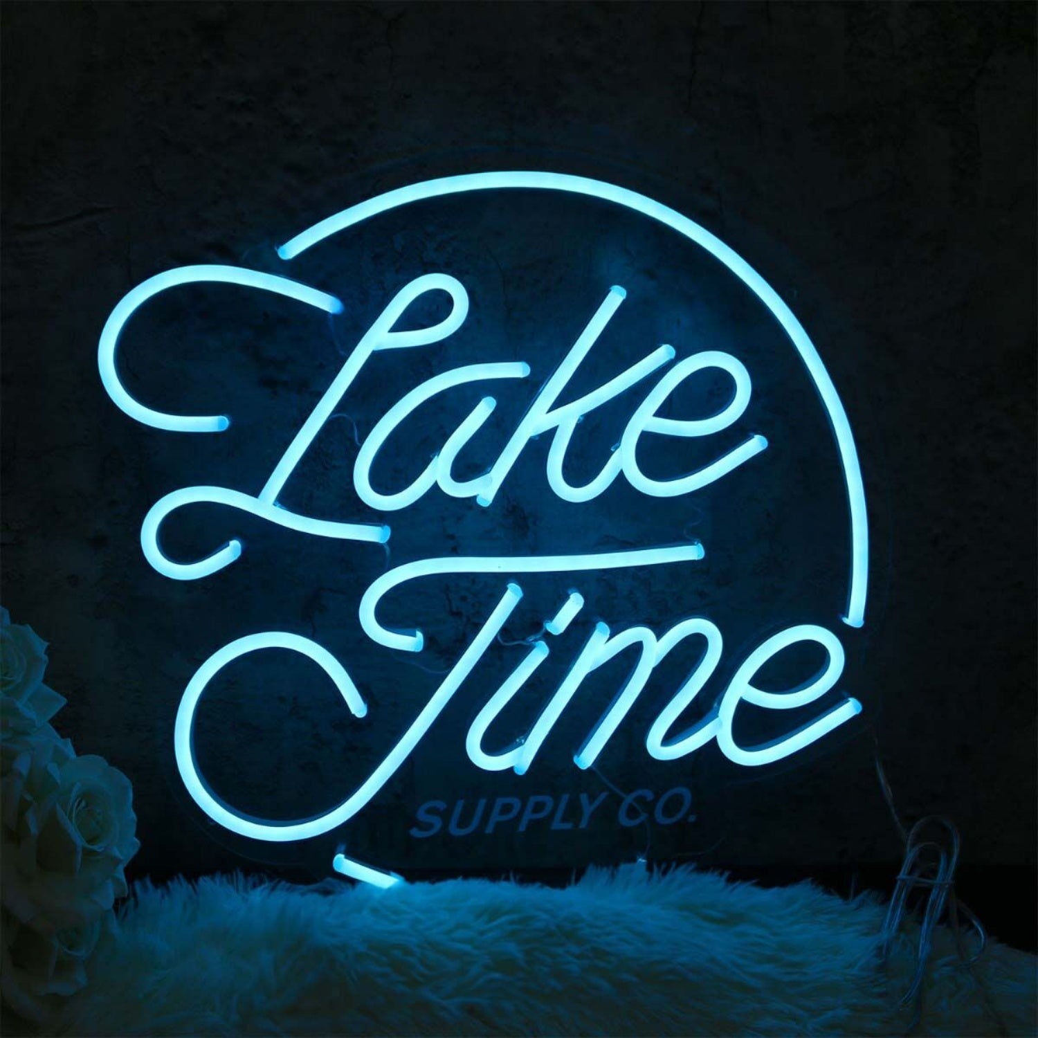 Lake Time Blue Led Neon Sign | Shineneon
