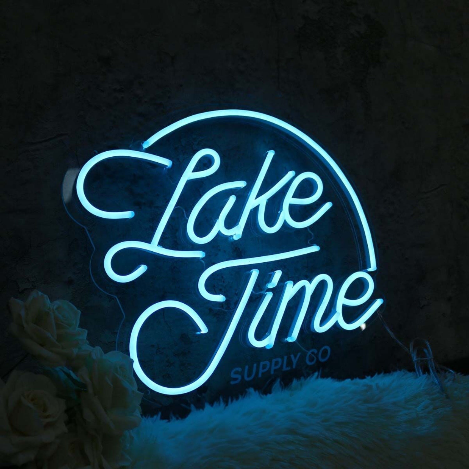 Lake Time Blue Led Neon Sign | Shineneon