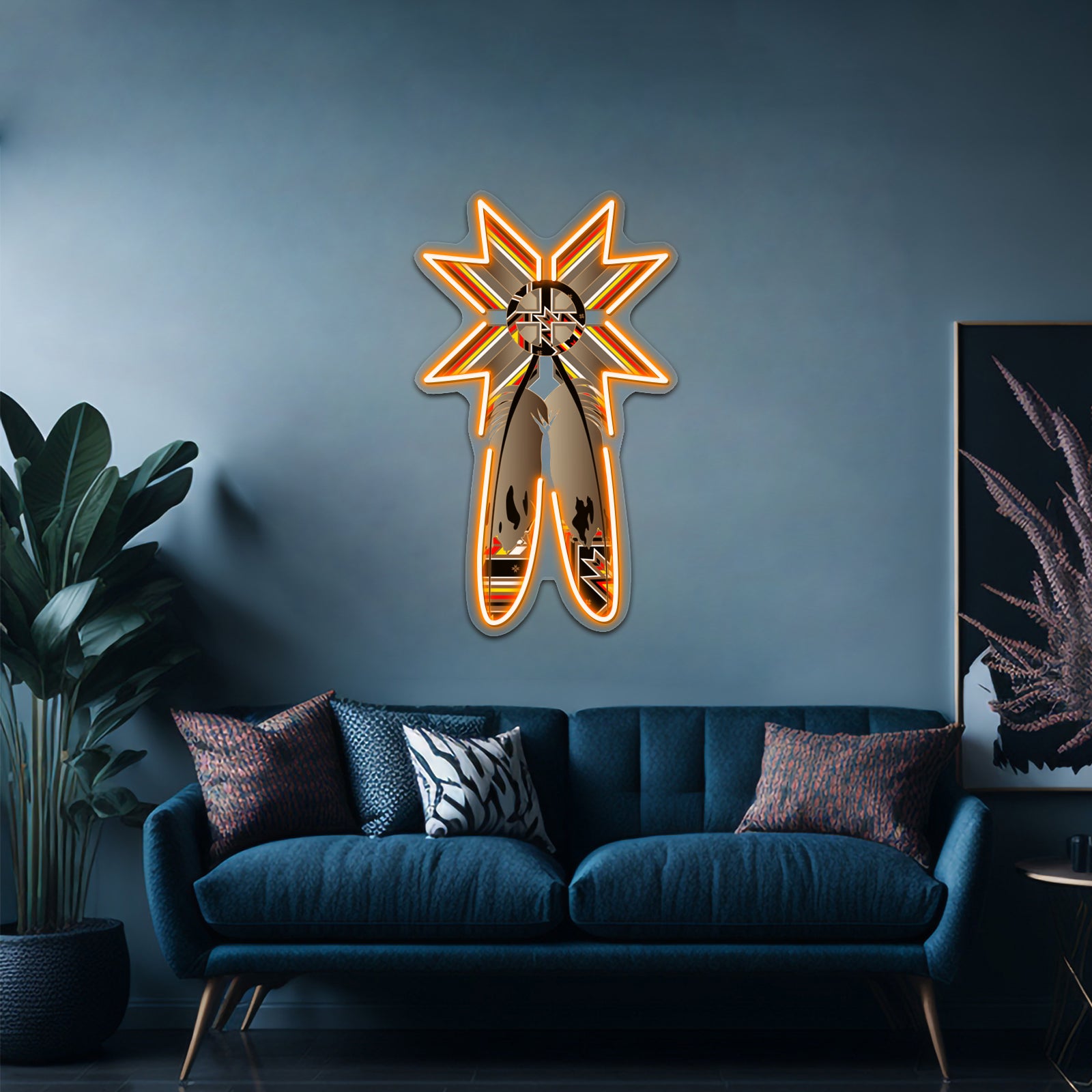 Lakota Design Artwork Neon Light Signs Custom - LED neon sign view 6