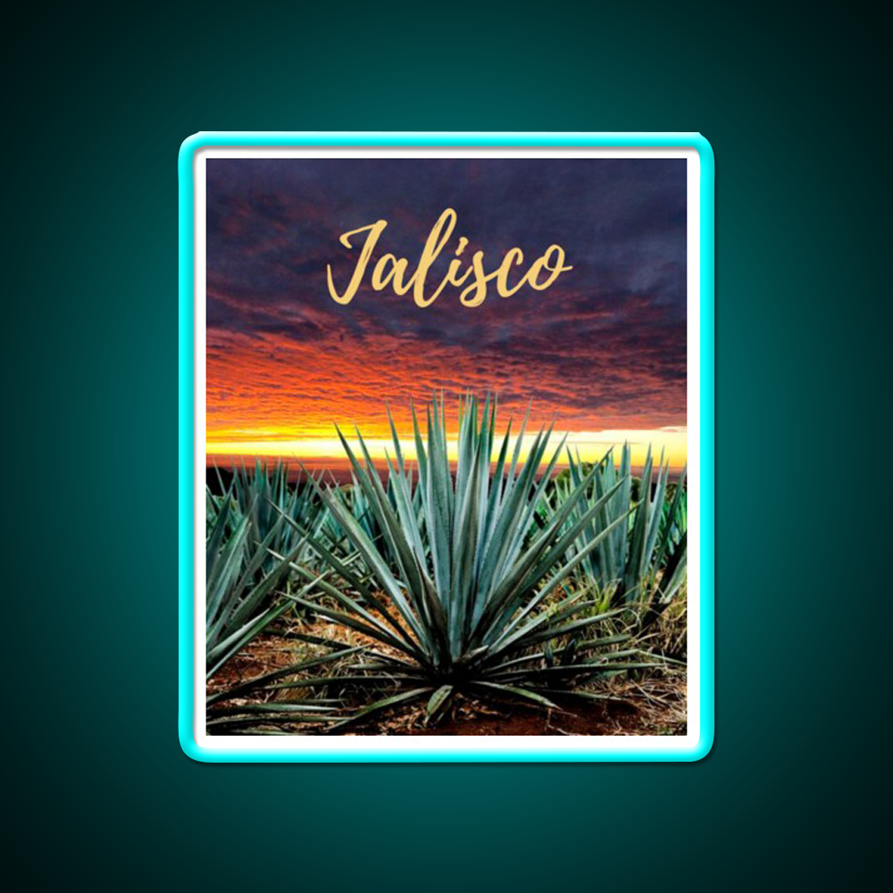 Landscape Mexico Tequila Beer Bar Decor Led Neon Sign Rgb Color - Size and dimension reference