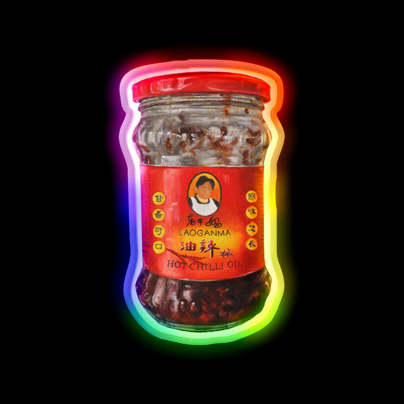 Laoganma Led Neon Sign Chinese Food Rgb Color