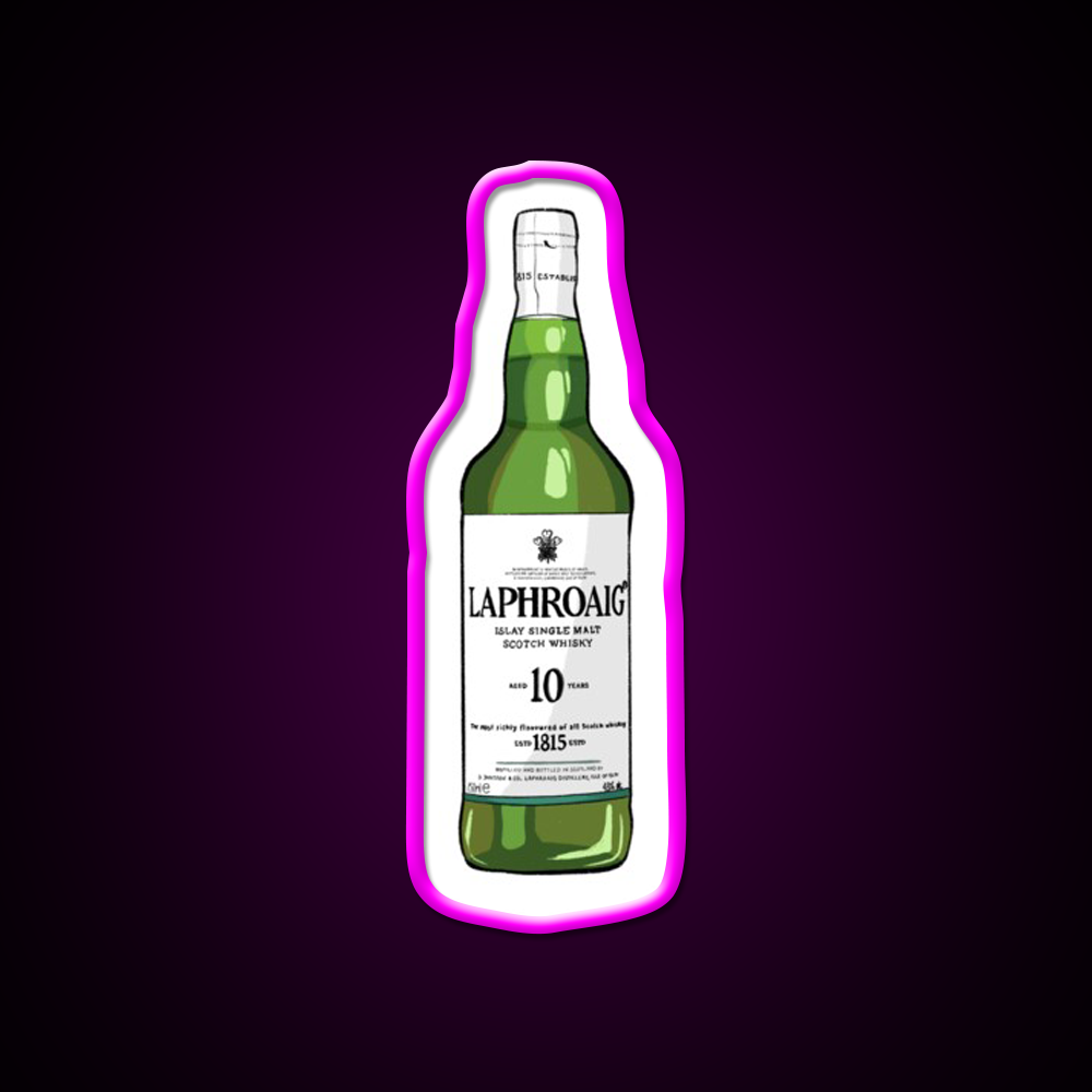 Laphroaig Whiskey Drink Bar Led Neon Sign Rgb Color