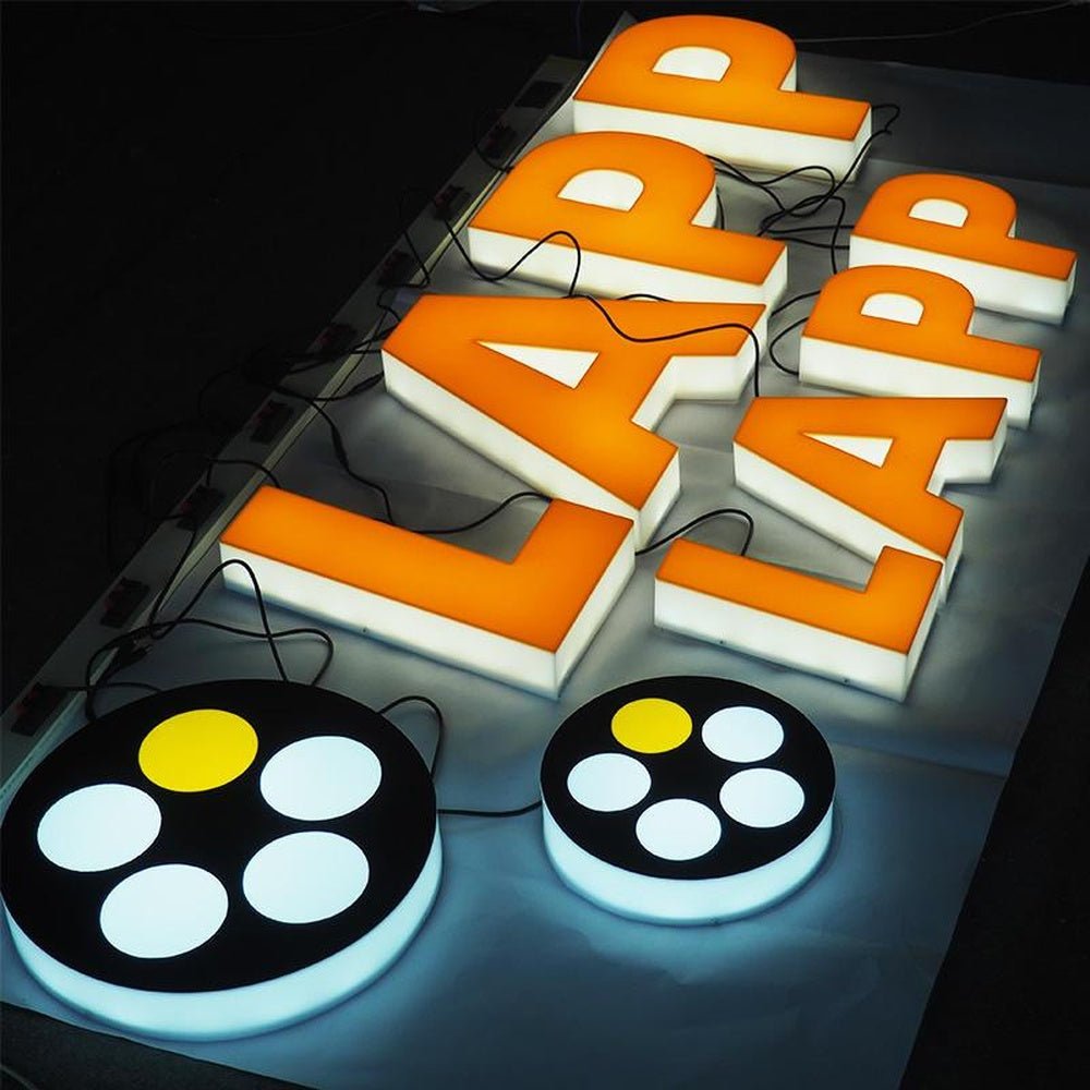 Lapp 3D Front And Back Lit Letters Metal Led Sign - Shineneon