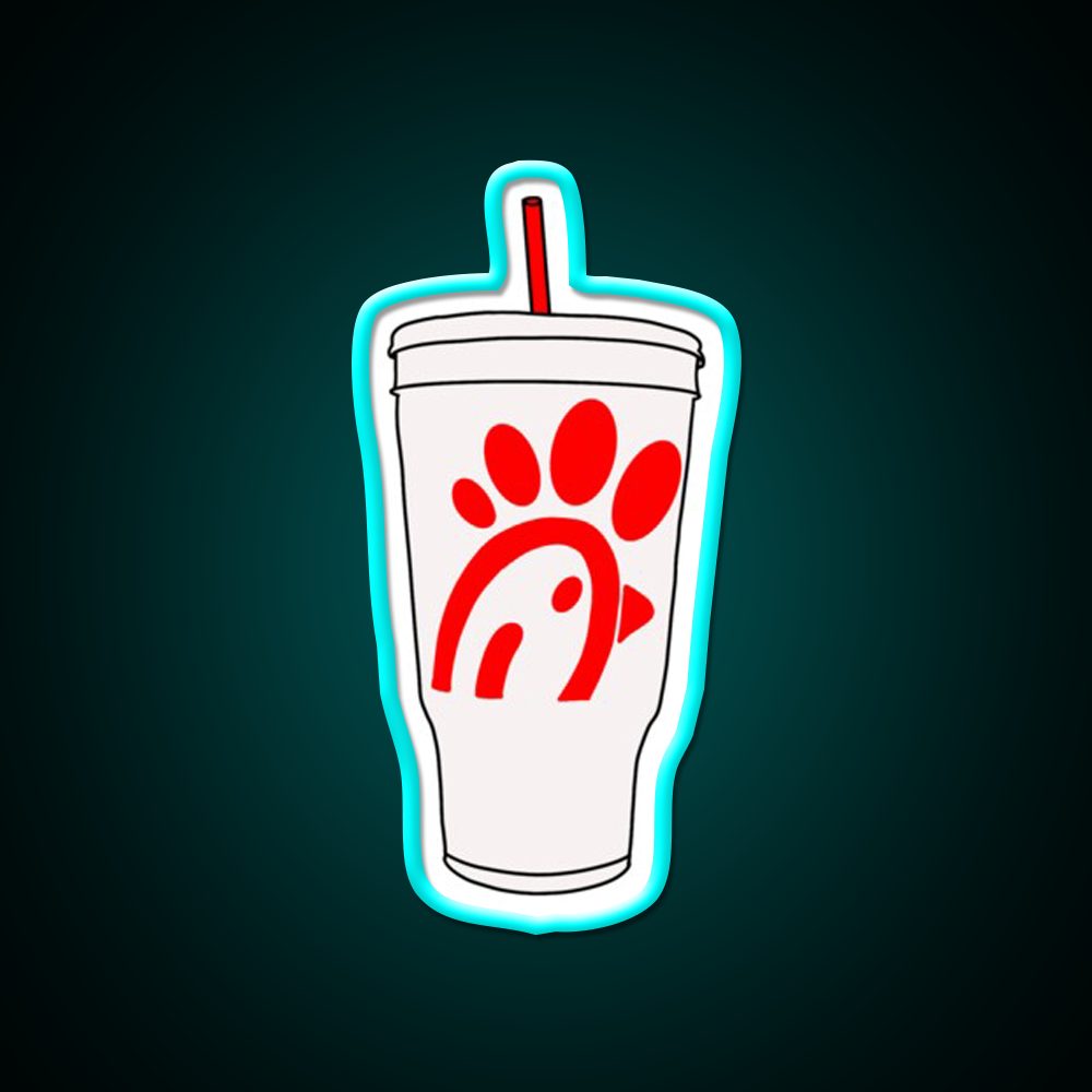 Large Drink Best Chicken Fast Food Led Neon Sign For Burger Place Rgb Color